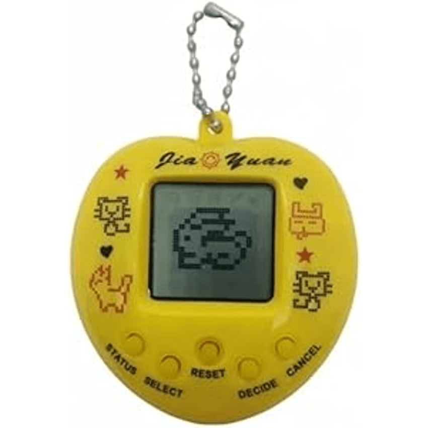 Bichinho Virtual Nostalgia Chaveiro Retro Anos 90 Game Machine Pet Emite sons para lembrar de cuidar (AMARELO)