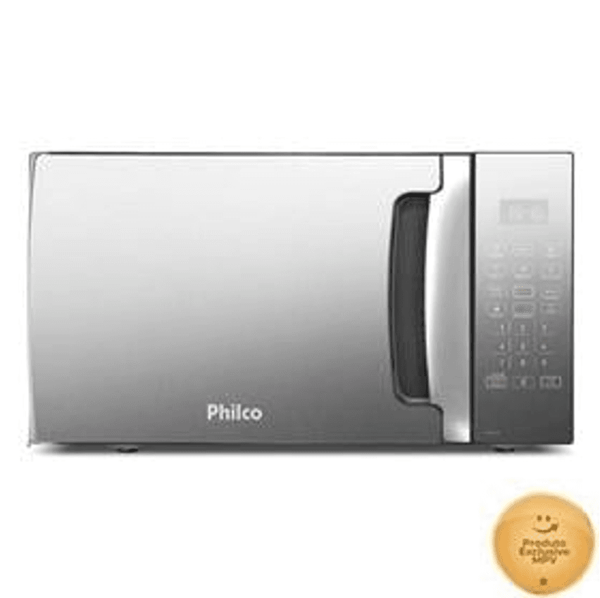 Microondas Philco PMO30EP 28 Litros Preto Com Porta Espelhada 1400w