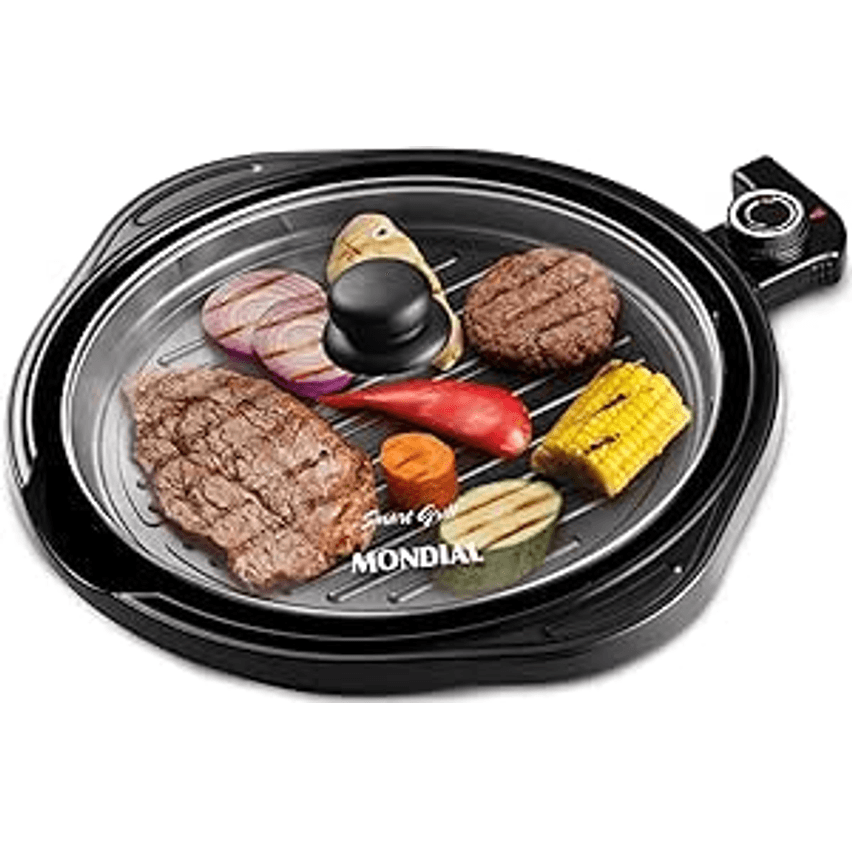 Grill Redondo Smart Grill 30cm, Mondial, Preto, 1200W, 220V - G-04