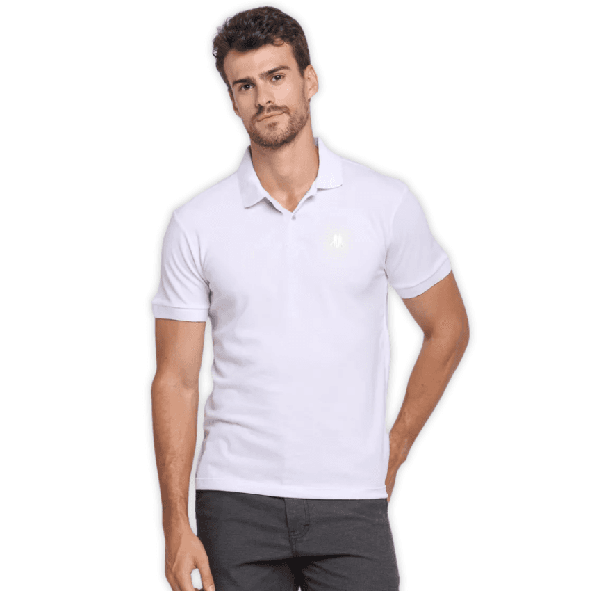 Polo Masculina Meia Malha Polo Wear Off White