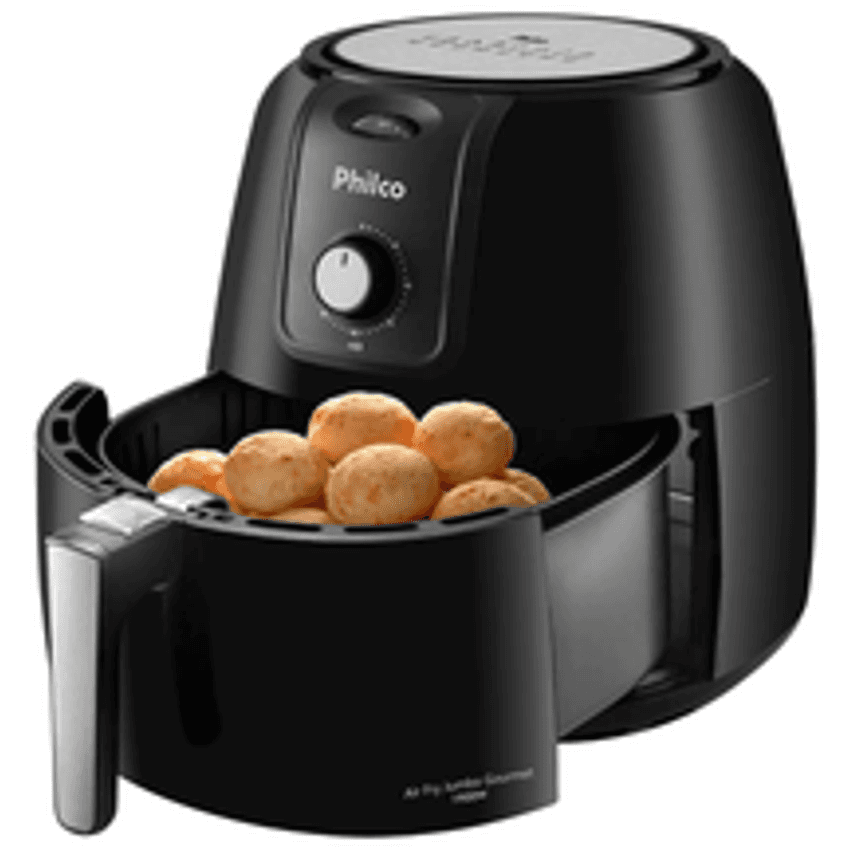 Fritadeira Elétrica Sem Óleo/air Fryer Philco Gourmet Pfr13p Preta 8,1l Com Timer