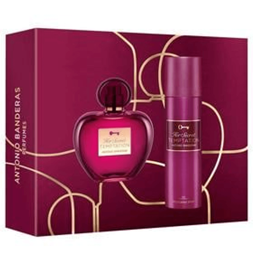 Coffret Banderas Her Secret Temptation Kit - Perfume Feminino EDT + Desodorante Spray