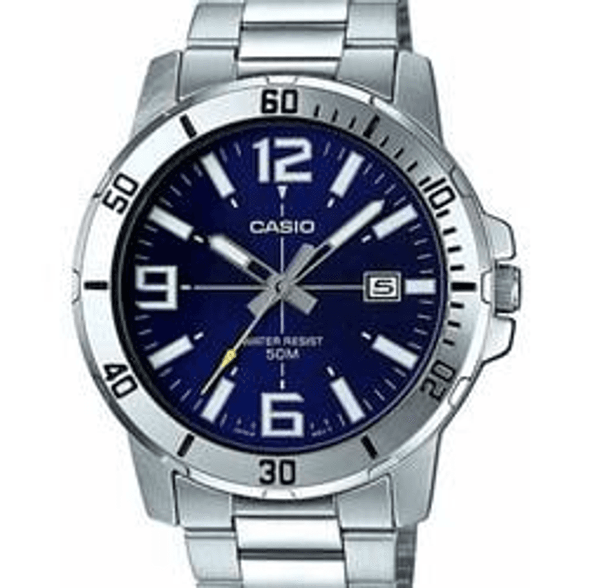 Relógio Casio Collection Masculino Prata Mtp-vd01d-7evudf-br