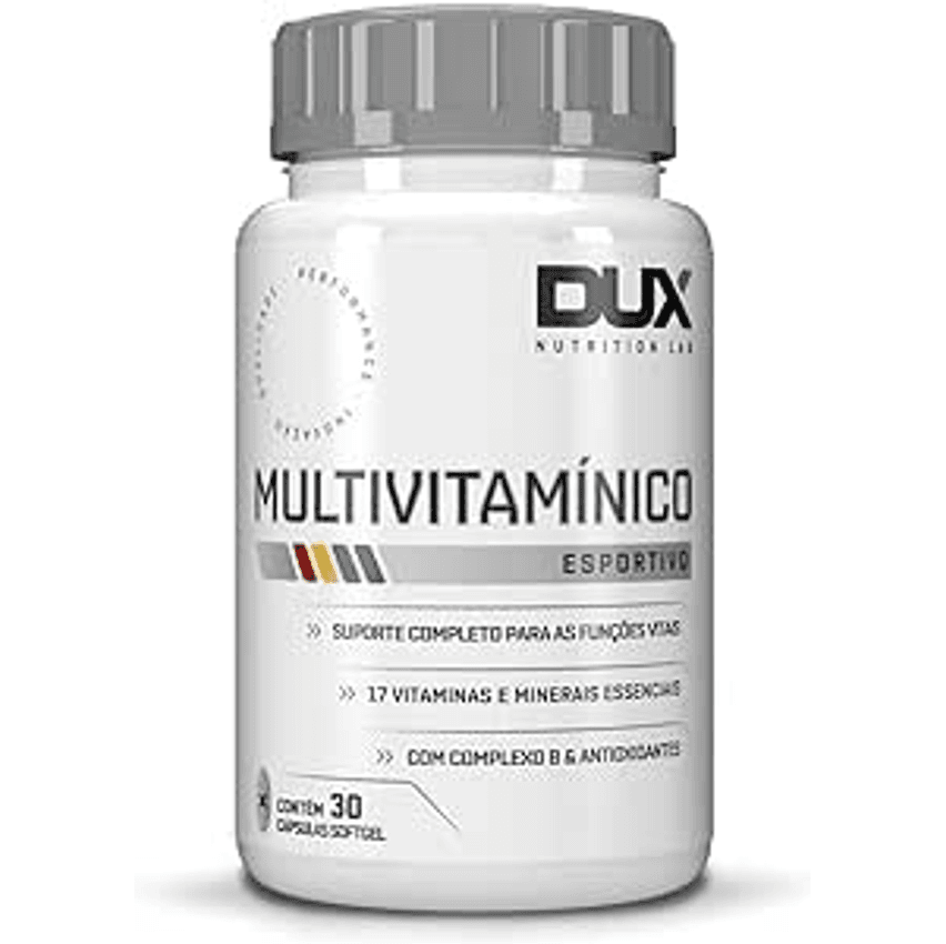 Dux Nutrition Multivitamínico Esportivo - 30 Cápsulas Softgel -