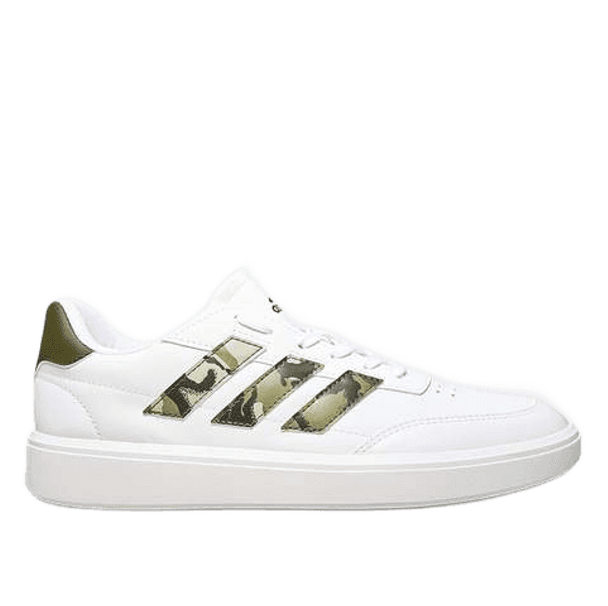 Tênis Adidas Courtblock - Branco+Verde Militar