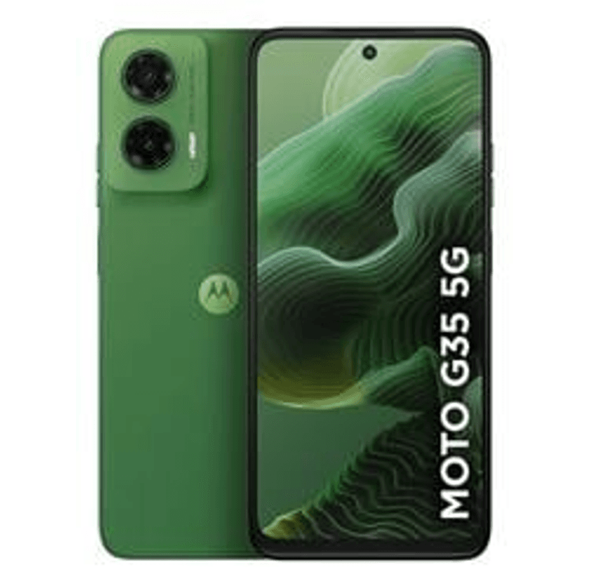 Smartphone Motorola Moto g35 5G - 128GB 12GB (4GB RAM+8GB Ram Boost) e Camera 50MP com AI NFC Tela 6.7" com Superbrilho - Verde - Vegan Leather