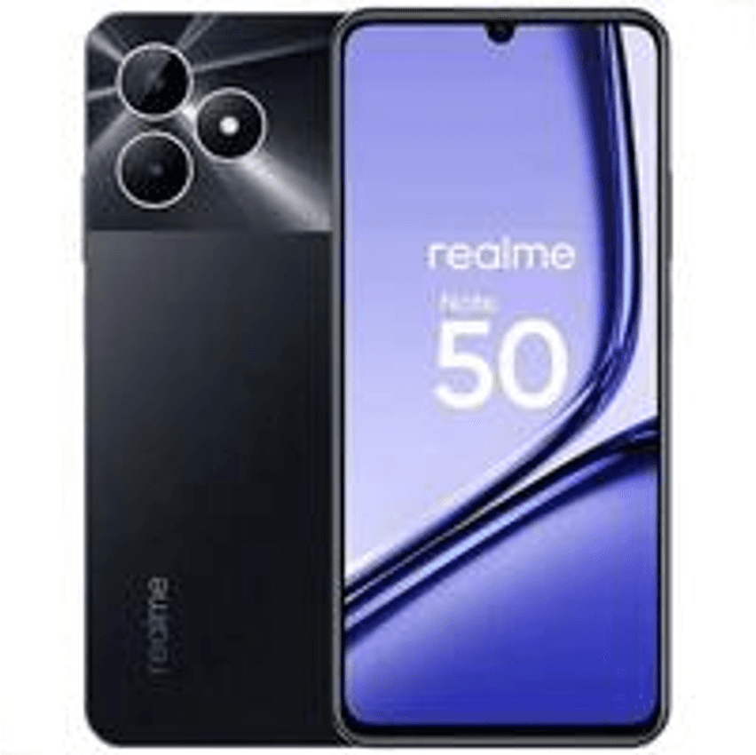 Smartphone Realme Note 50, 128GB, 4GB RAM, Câmera Dupla 13MP, Tela Full HD, Preto