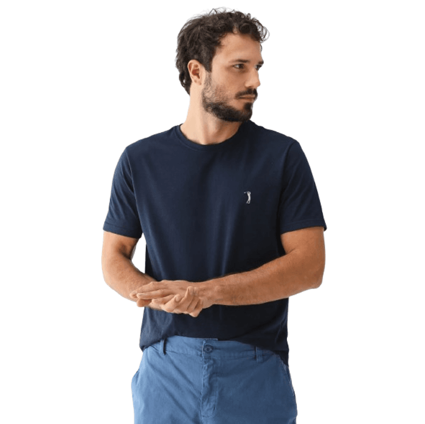 Camiseta Aleatory Reta Mini Icon Azul-Marinho