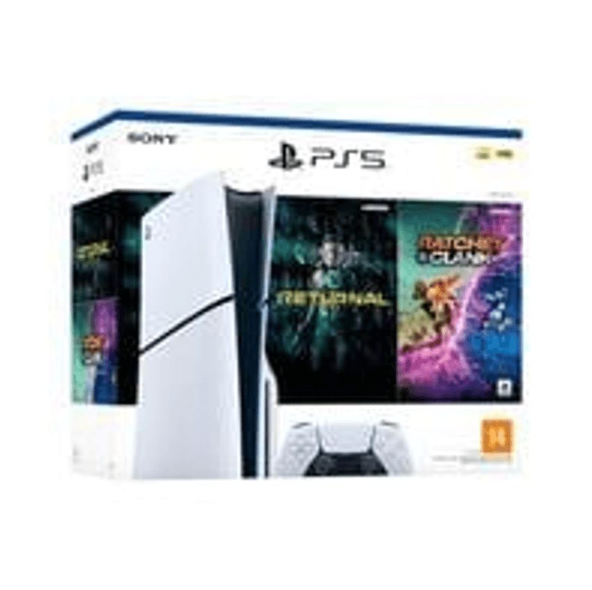 Console PlayStation 5 Slim Sony, SSD 1TB, Com Controle Sem Fio DualSense, Branco + 2 Jogos - 1000038899