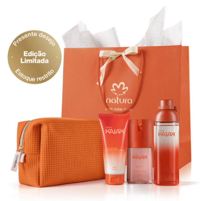 Presente Natura Kaiak Feminino com Acessório (4 produtos)