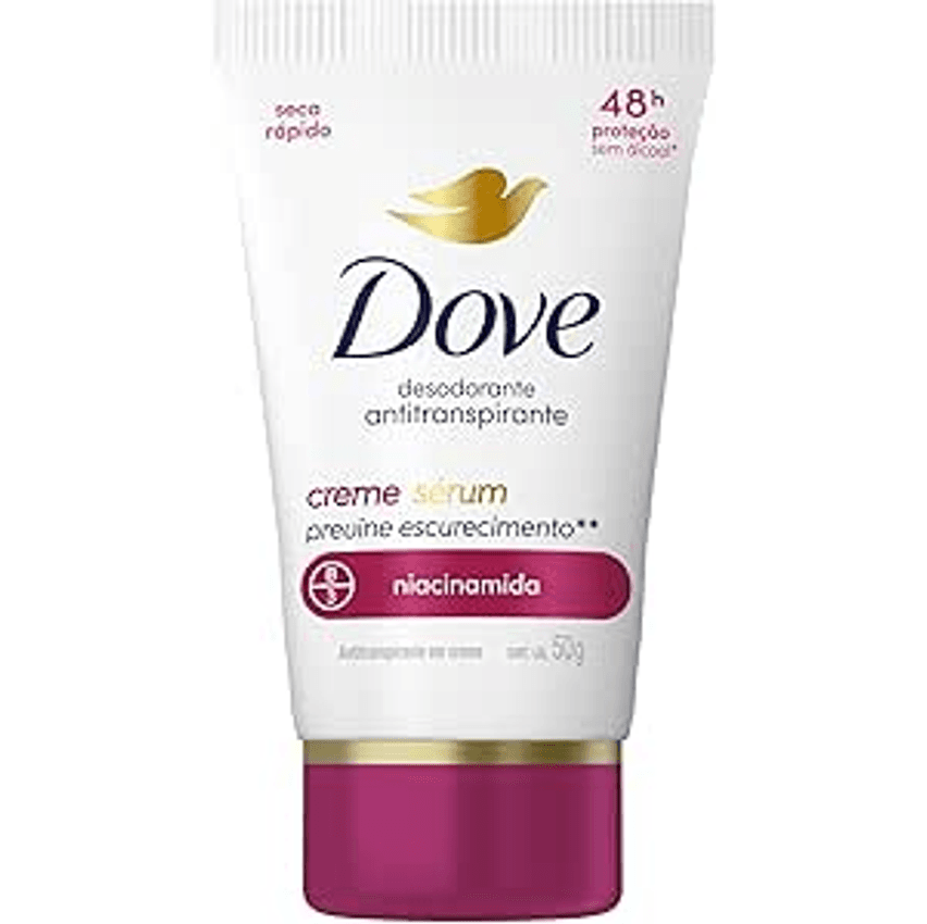 Dove Desodorante Antitranspirante em Creme Previne Escurecimento 50 G