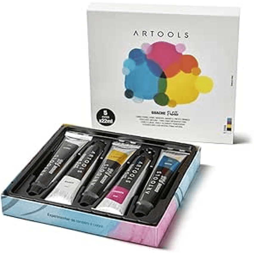 Guache Bisnaga Palette 22 ml 5 cores Artools