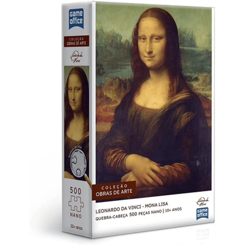 LEONARDO DA VINCI - A MONA LISA - QUEBRA-CABEÇA - 500 PEÇAS NANO - TOYSTER BRINQUEDOS