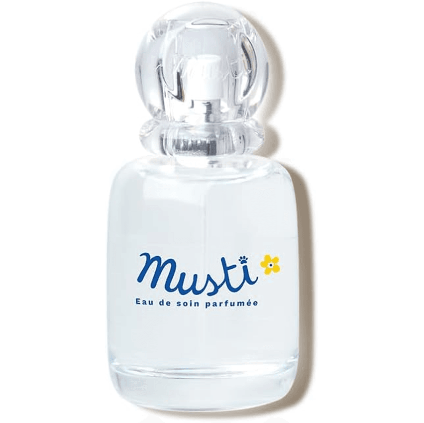 Mustela Perfume Musti Spray 50Ml - Colônia Eau De Soin Infantil Suave - Sem Álcool Hipoalergênico E Feito Com 92% De Ingredientes De Origem Natural - Bebê E Criança