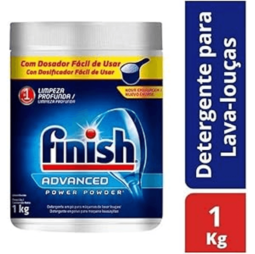 Finish Advanced - Detergente Em Pó Para Lava Louças, 1Kg