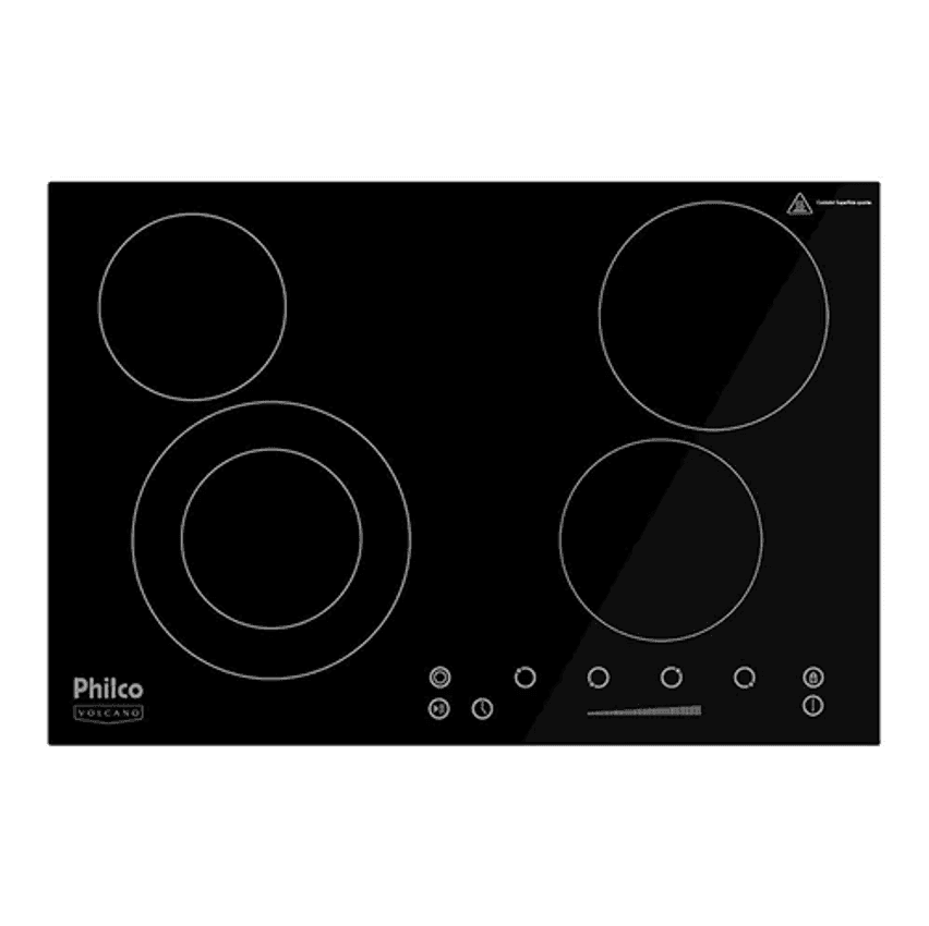 Fogão cooktop elétrica Philco PCT44VC preto 220V