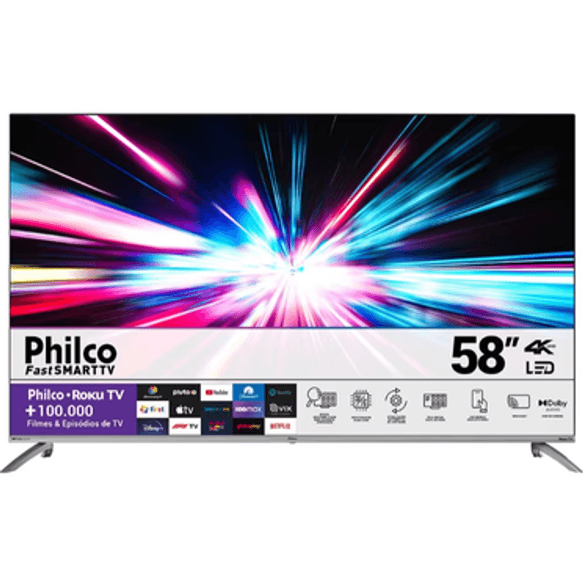 Smart Tv Ptv58g7ur2csbl 58 4k Led Philco 110v E 220v