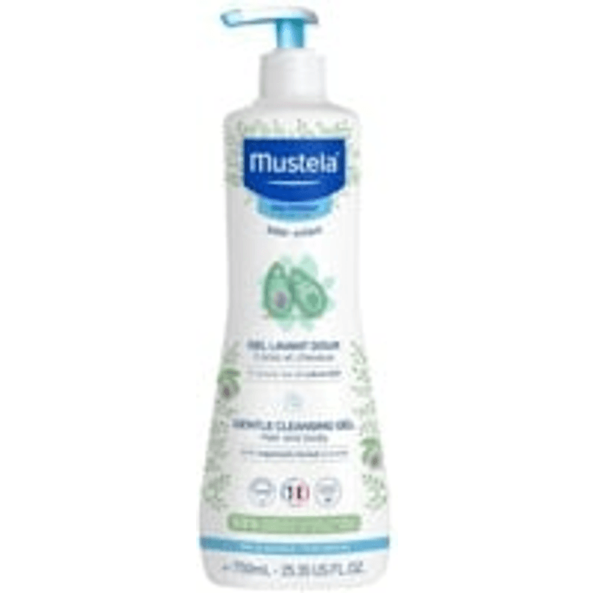 Gel Lavante Sabonete Líquido Hipoalergênico Corpo e Cabelo, Mustela Bebê, Azul, 500Ml