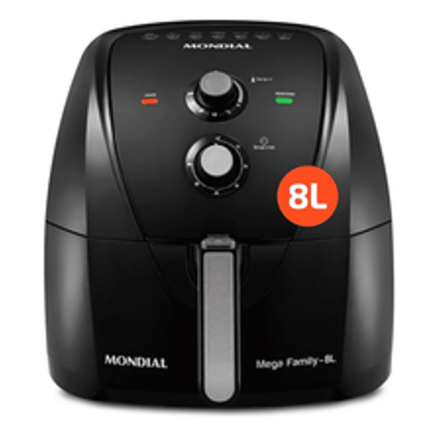 Fritadeira Sem Óleo Air Fryer 8L, Mondial, Preto, 1900W, 110V - AFN-80-FB