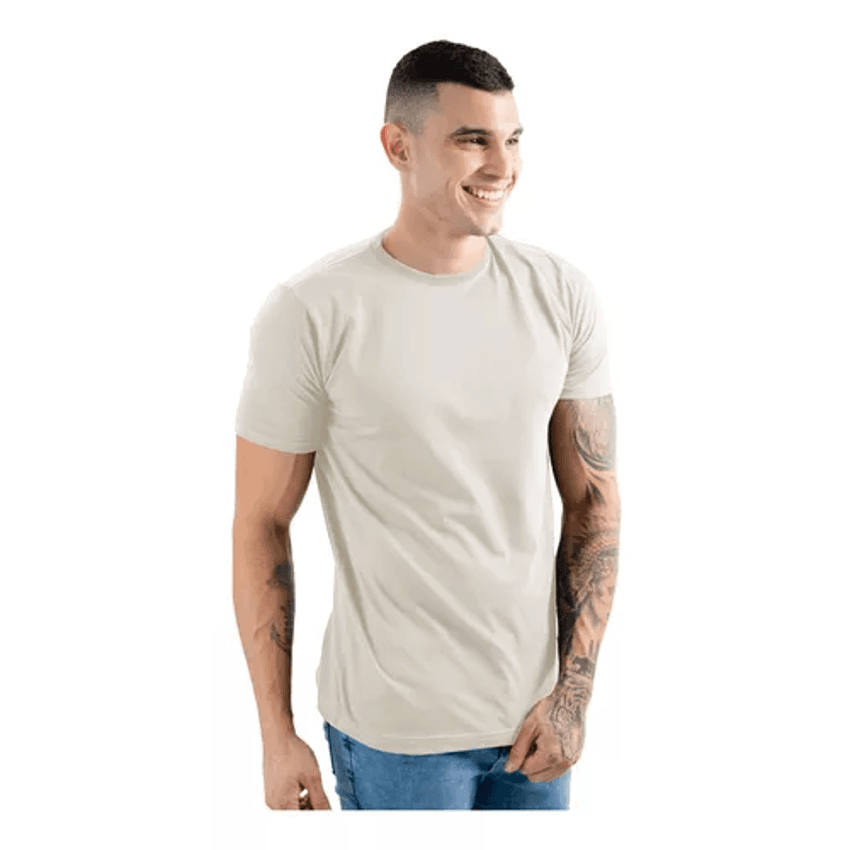 Camiseta Básica Masculina 100% Algodão Premium